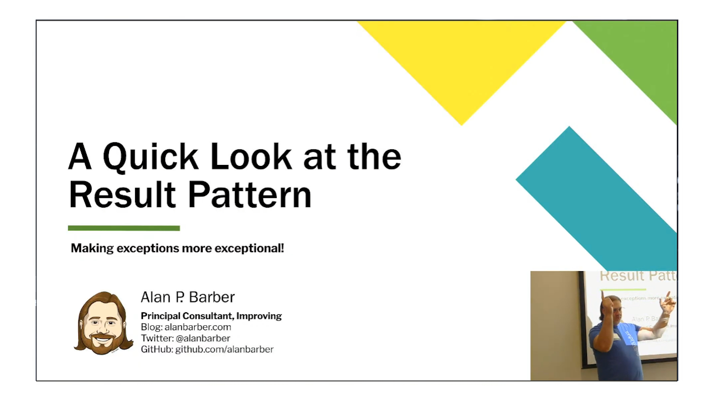 A Quick Look at the Result Pattern | Alan P. Barber